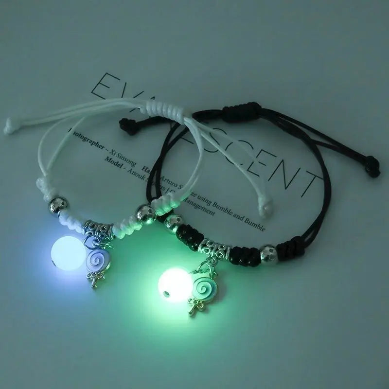 Pulseira 2PÇS Luminoso Brilha No Escuro